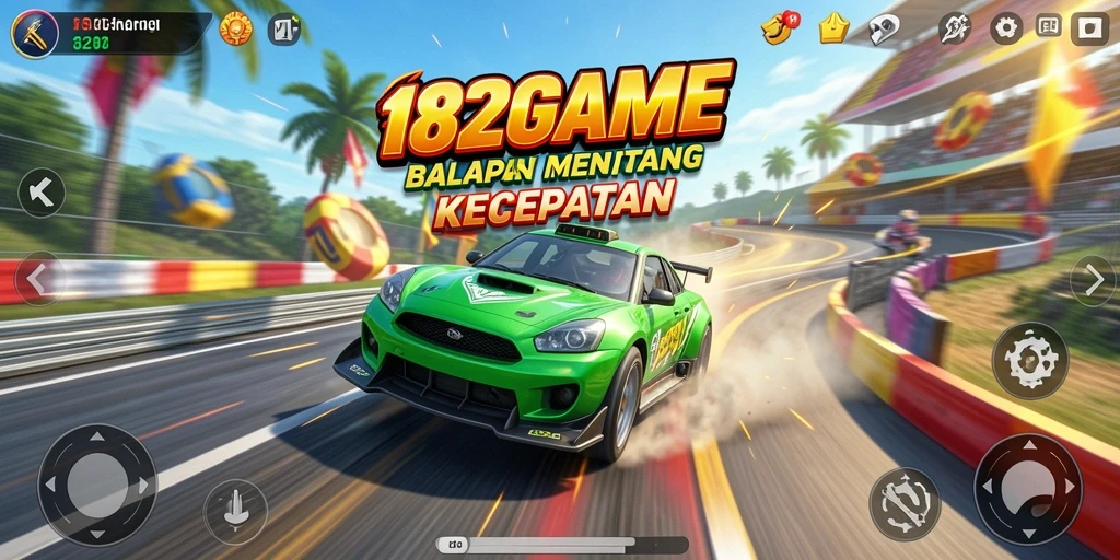 Gameplay balapan seru dengan grafis yang memukau di 182GAME.