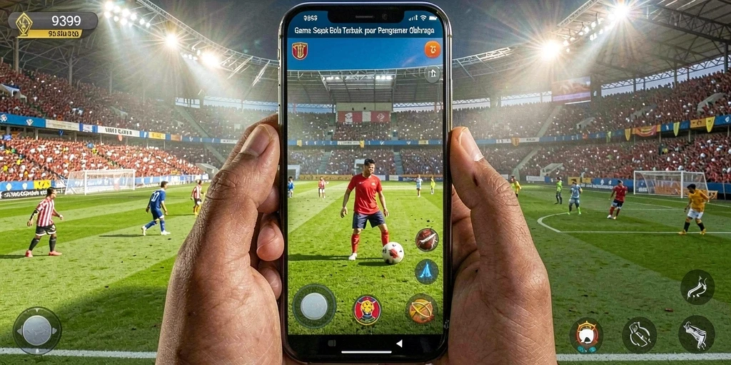 Tampilan menarik dari gameplay <strong>9399</strong> dalam aksi sepak bola.