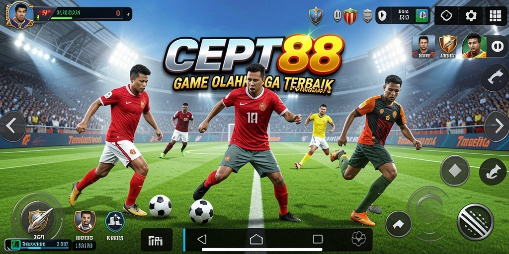 Tampilan gameplay seru dalam aplikasi olahraga CEPAT88.