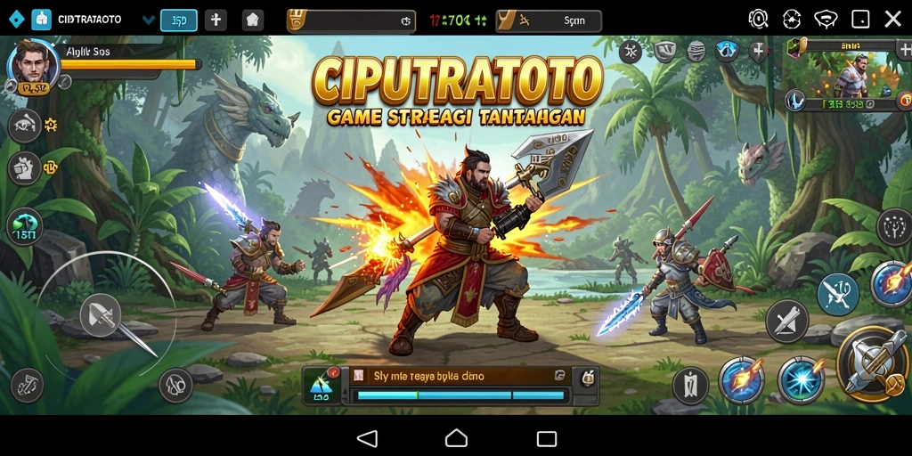 Screenshot gameplay CIPUTRATOTO menampilkan perencanaan strategi yang cermat.