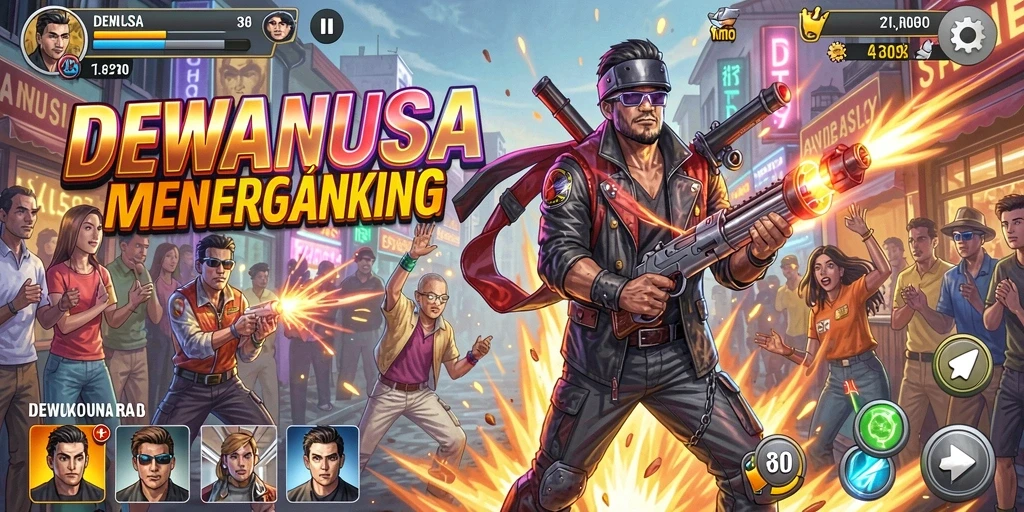 Tampilan gameplay seru dan menantang dari DEWANUSA.