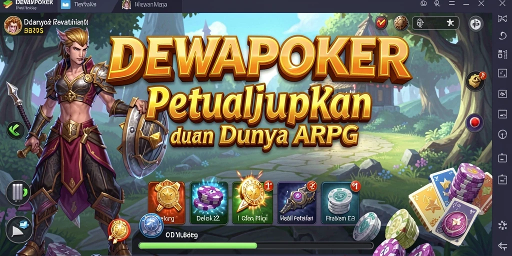 Tangkapan layar DEWAPOKER menampilkan aksi pertarungan yang mendebarkan di dunia fantasi.