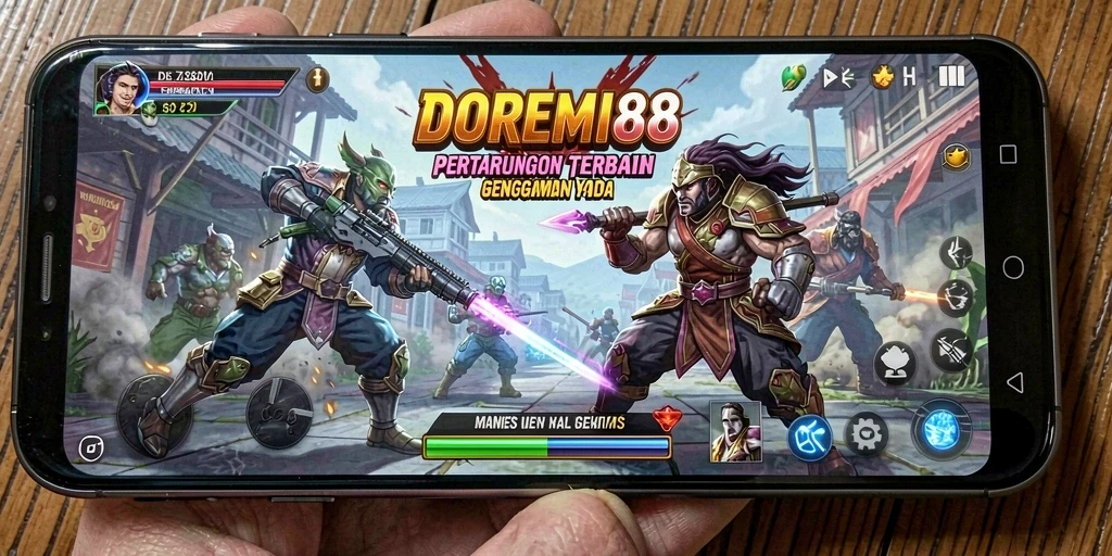 Tampilan pertarungan seru dalam DOREMI88 dengan grafis menawan.