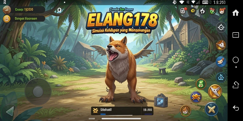 Tampilan gameplay <strong>ELANG178</strong> yang menakjubkan dalam simulasi kehidupan.
