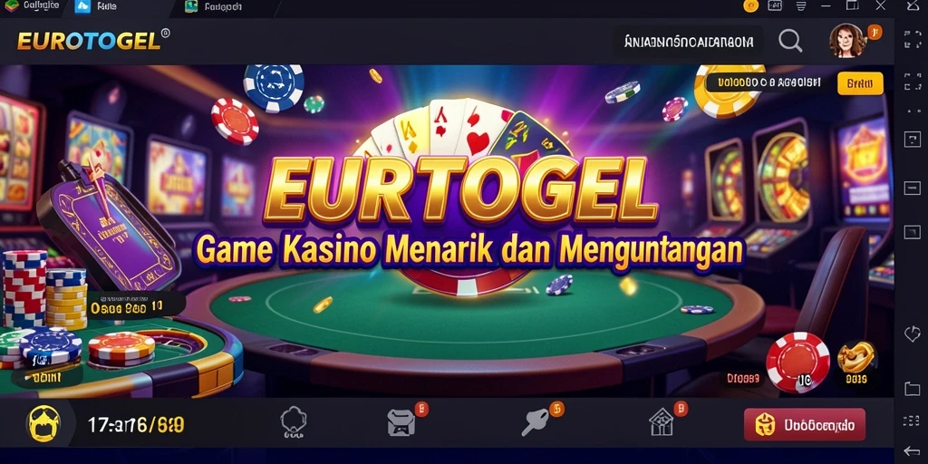 Tampilan menarik permainan Kasino di EUROTOGEL.