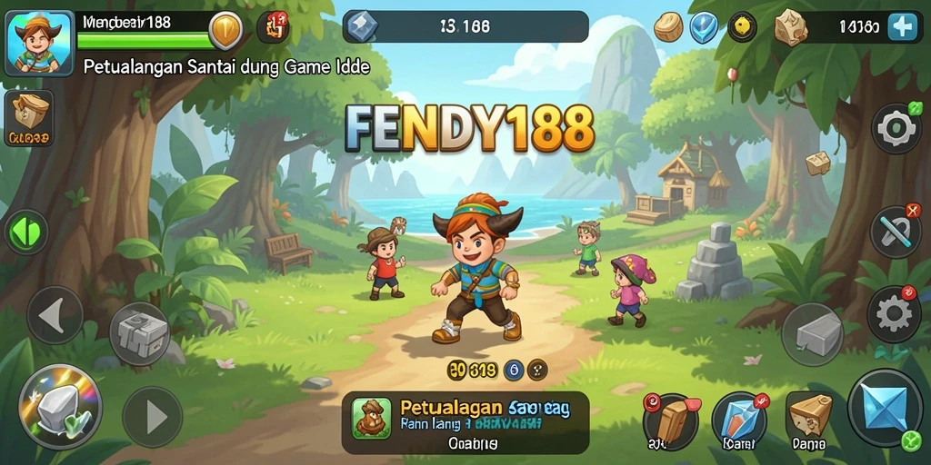 Screenshot FENDY188 memperlihatkan karakter-karakter yang sedang membangun kekuatan.