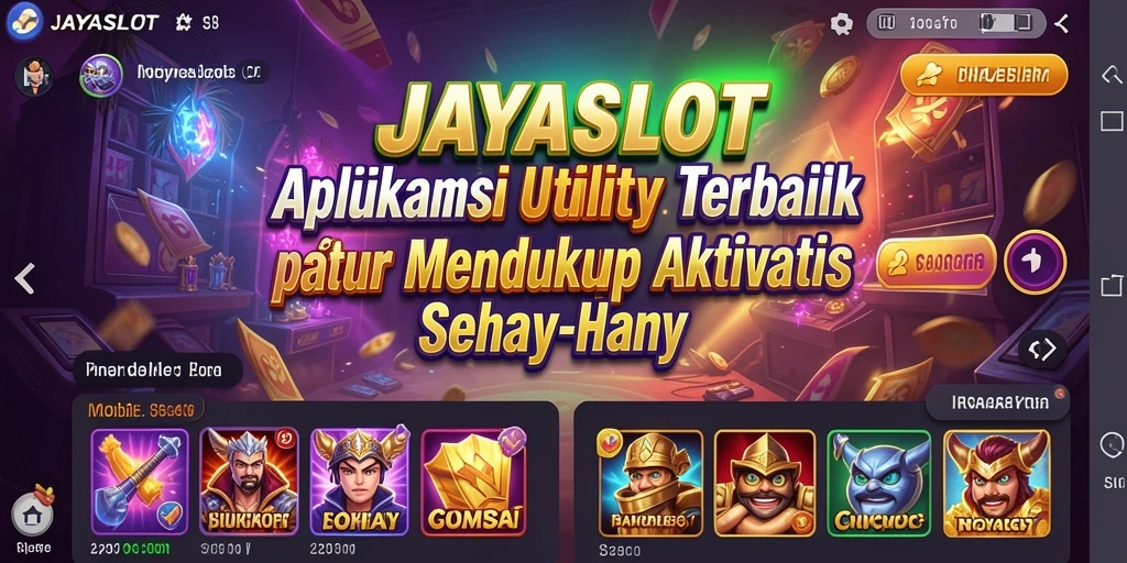 Tampilan antarmuka JAYASLOT yang intuitif dan memudahkan pengguna.