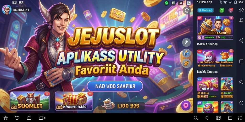 Tampilan aplikasi JEJUSLOT yang intuitif dan sederhana.
