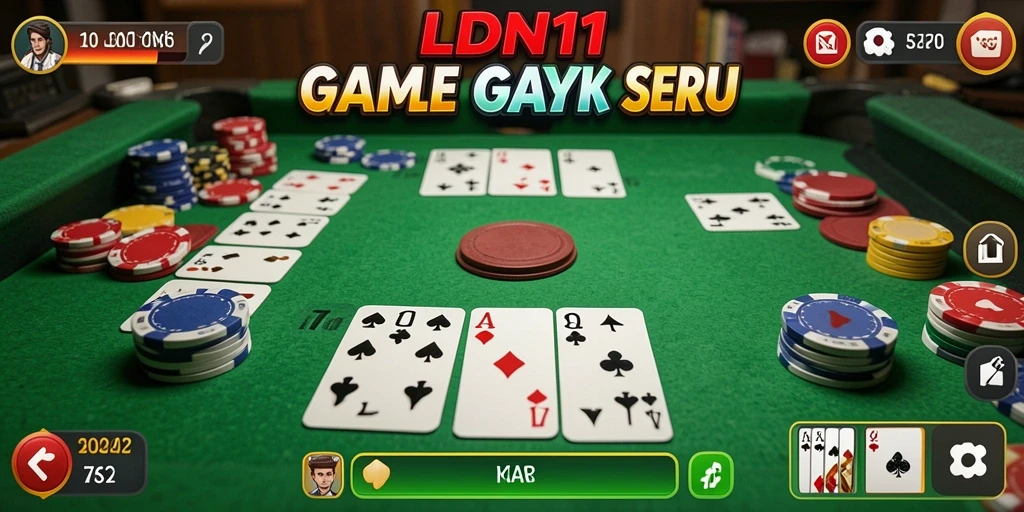 Menampilkan gameplay seru LDN11 di papan Gaple.