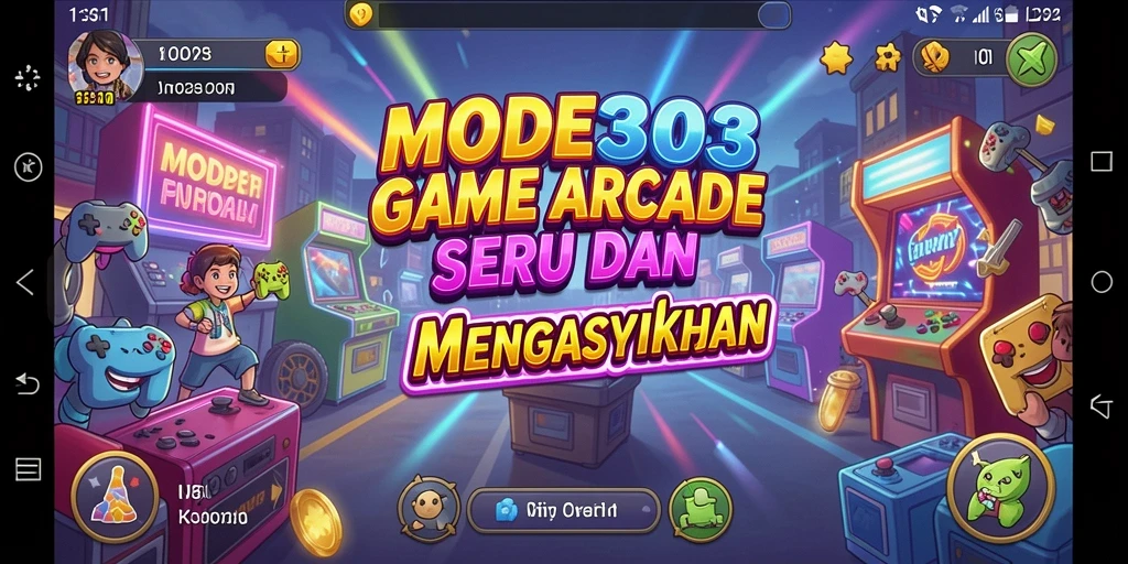 Screenshot menunjukkan aksi gameplay menarik dalam MODE303.