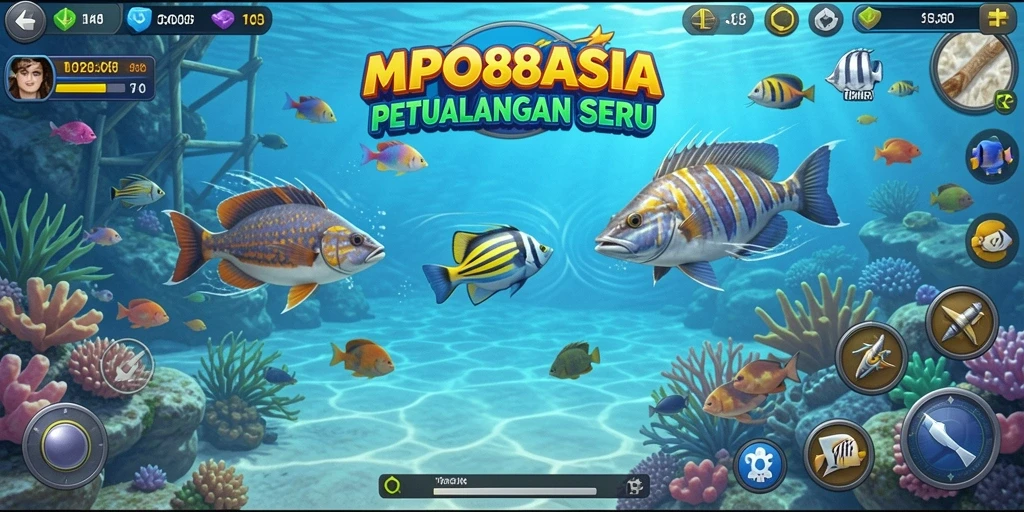 Tampilan gameplay seru MPO88ASIA saat menembak ikan.