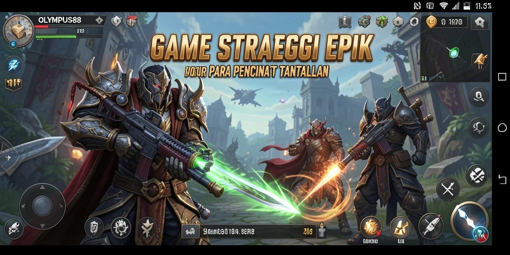 Tangkapan layar gameplay OLYMPUS88 yang menunjukkan aksi strategi yang mendebarkan.