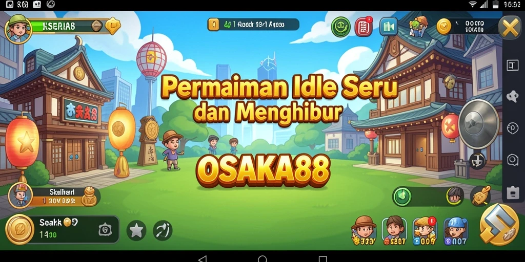 Tampilan gameplay <strong>OSAKA88</strong> yang menampilkan aktivitas Idle yang seru.