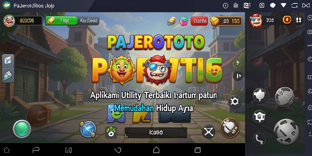 Tampilan antarmuka PAJEROTOTO yang sederhana dan intuitif.