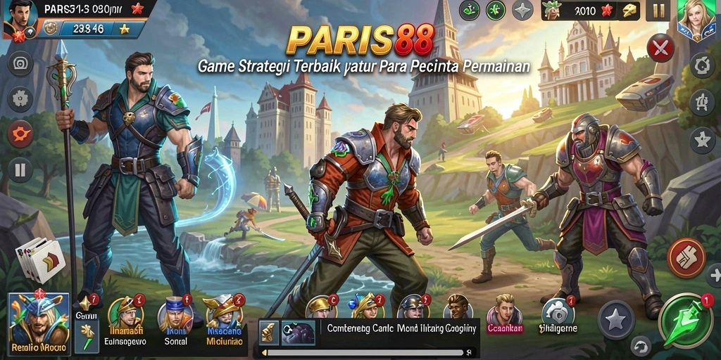Tampilan menarik dari gameplay aktif PARIS88 yang mendebarkan.