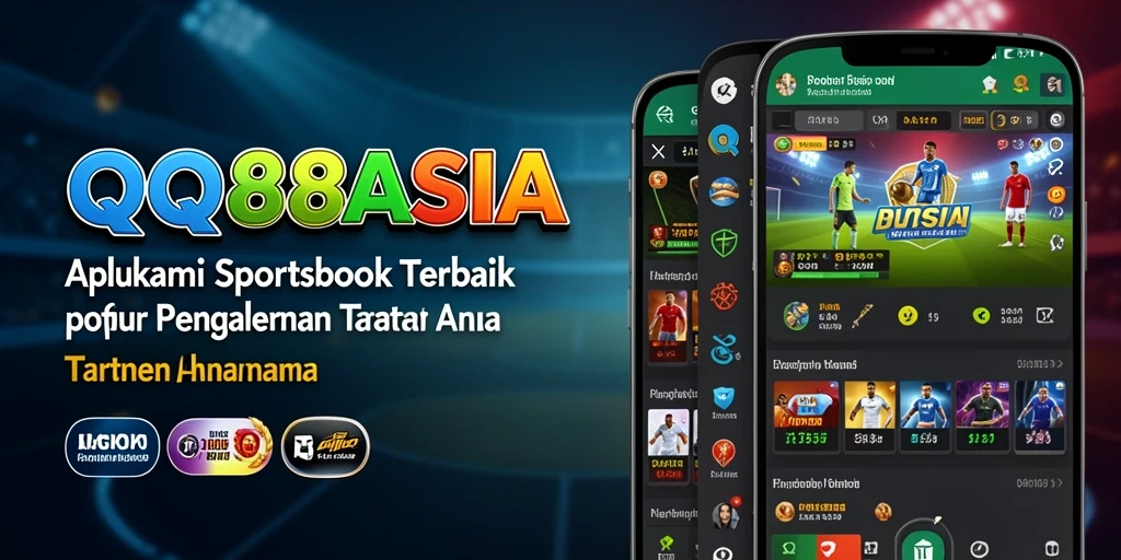 Screenshot aplikasi QQ88ASIA yang menampilkan fitur taruhan olahraga.