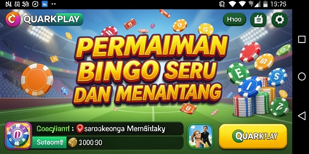 Tampilan utama gameplay Bingo yang seru dan interaktif.