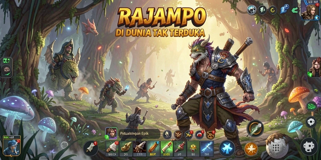 Gameplay seru dan menantang di RAJAMPO.