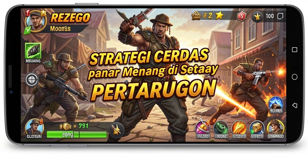 Screenshot utama menampilkan gameplay menegangkan REZEGO.