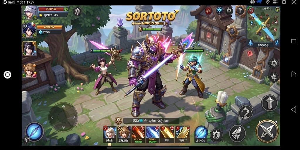 Tampilan gameplay SORTOTO yang menarik dan seru dalam dunia MMORPG.