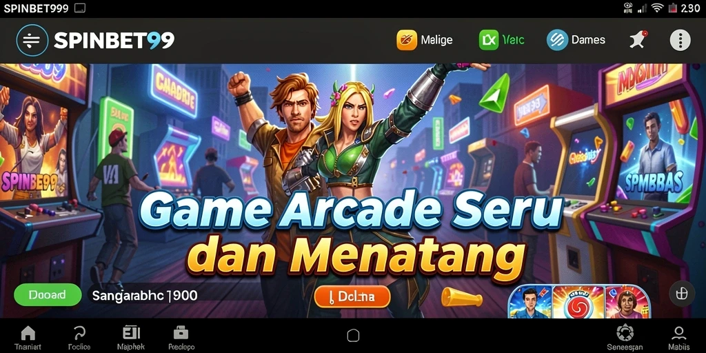 Tampilan gameplay SPINBET99 yang penuh aksi seru.