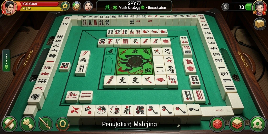 Gameplay Mahjong seru dan penuh strategi di SPY77.