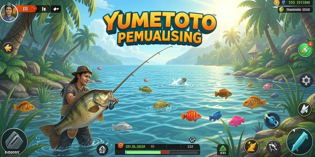 Tangkapan ikan yang menakjubkan dalam YUMETOTO.